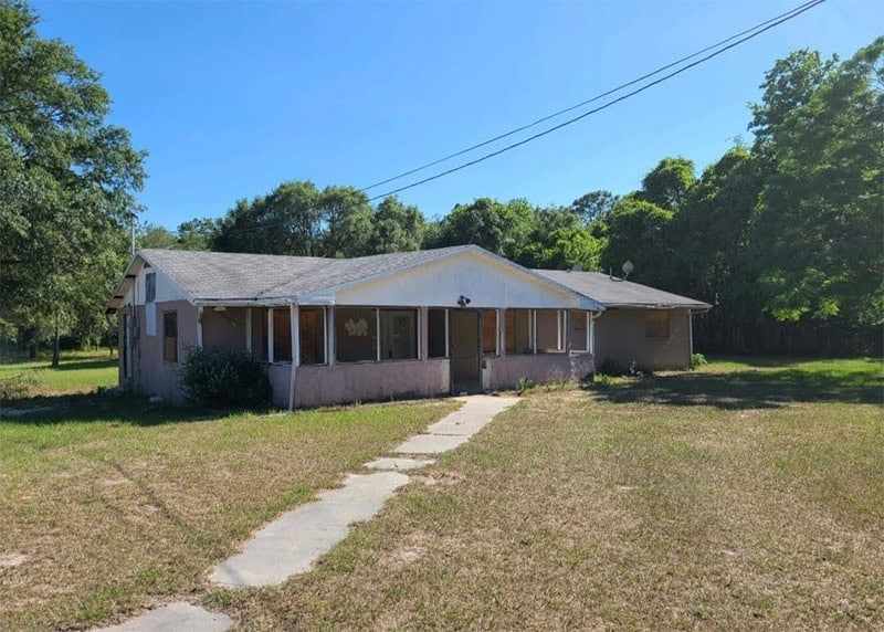 Home exterior of home in Homosassa Florida